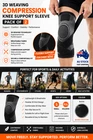 S-XXL 3D Weaving Knee Brace Breathable Sleeve Support Sports Jogging Running Leg