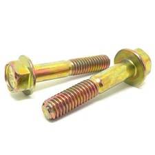 1/4-20x2" Grade 8 Hex Flange Frame Bolts Zinc Yellow Choose Qty 