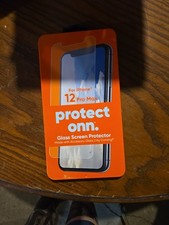 New Protect Onn Corning Glass Screen Protector For iPhone 12 Pro Max Phone