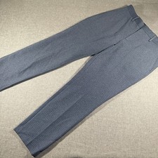 Express Dress Pants Mens 32x30 Blue Pinstripe Slim Stretch Suit Trousers NEW NWT