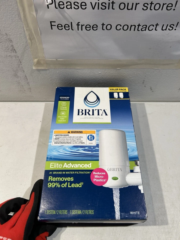 Brita Water Filter Faucet Mount System Elite Advanced White, Brita Elite Advance - Image 2 of 4