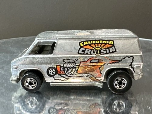 Vintage 1974 Hot Wheels California Cruisin Chrome Super Van HK - Rough
