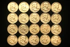 Lot of 20 Franklin Half Dollars  1950s-60s     90% Silver