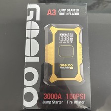 New GOOLOO A3 Jump Starter 3000A 12V Car Battery Booster