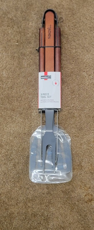 Nexgrill 3 Piece Tool Set For Grilling Model 530-0033A, New 