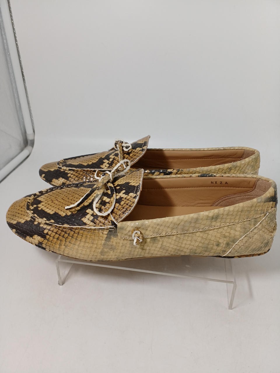 Bally Python Pattern Beg 27.0Cm Driving Shoes FQR… - image 2