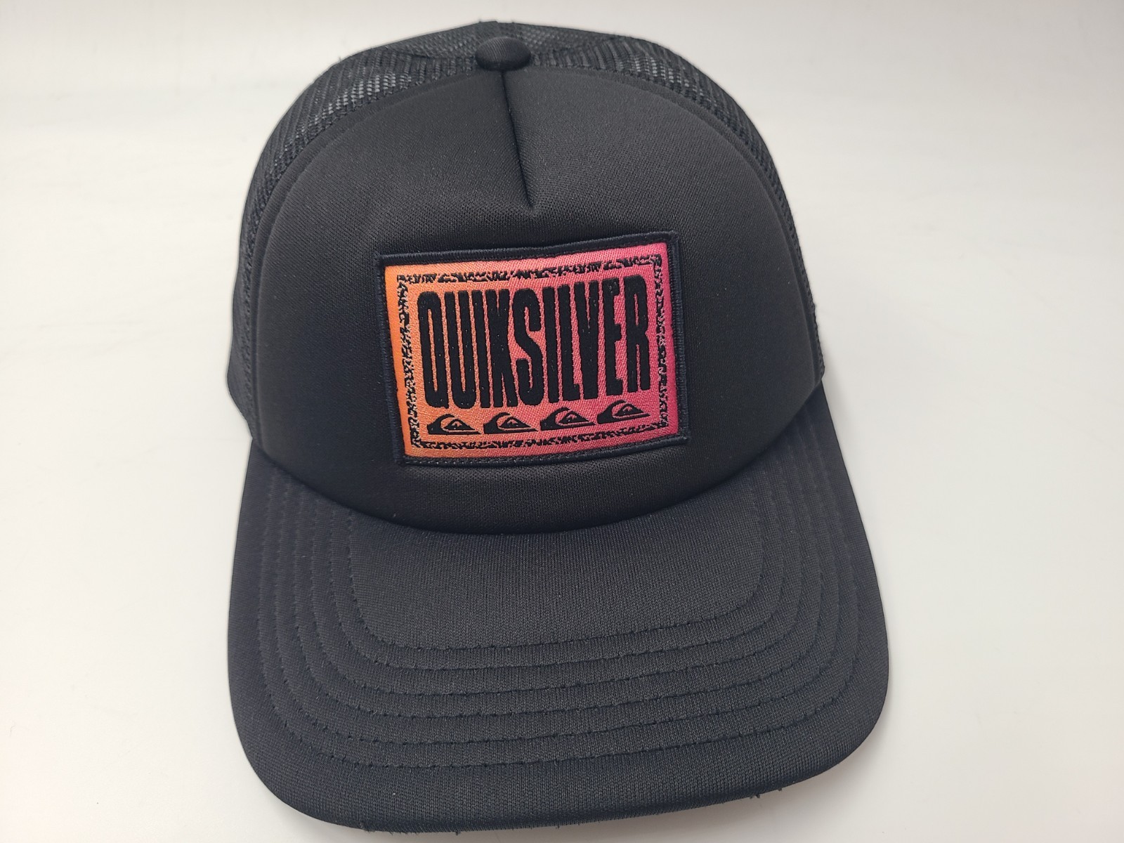 Youth Quicksilver Mesh Trucker Snapback Hat Cap Surf Boy Gir