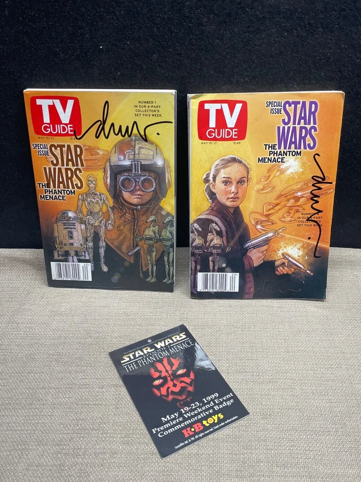 Star Wars Episode One TV Guide set of two signed by Drew Struzan May 15-21, 1999 - Image 2 of 4