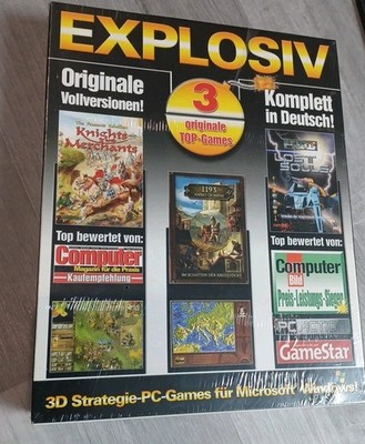 3 Originale PC-Spiele Knights & Merchants, 1193 A.D., Earth 2150 - NEU/OVP - RAR