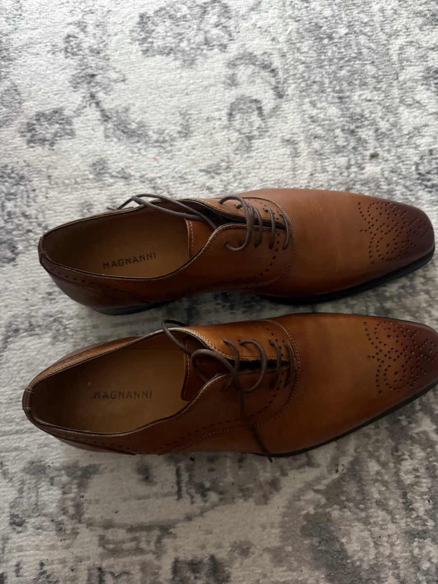 Magnanni Brown Wingtip Dress Shoes for Men for sale | eBay display picture 1