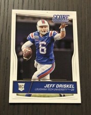 2016 Score JEFF DRISKEL RC #430 Louisiana Tech Rookie Card. rookie card picture