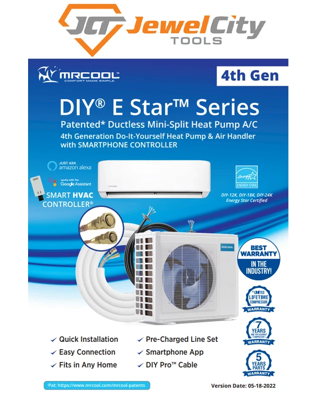 4th Generation MrCool Mr Cool DIY 24k Mini Split MiniSplit  DIY-24-HP-WM-230C25 | eBay