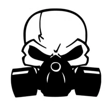 Steampunk Skull Vinyl Decal Sticker | Racing JDM Respirator Mask 399