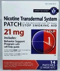 Habitrol Nicotine Transdermal System Patch STEP 1, 21 mg 14 Patches Exp. 06/2026