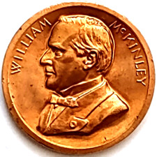 Inaugurated President William McKinley Medallion Copper 1.3125