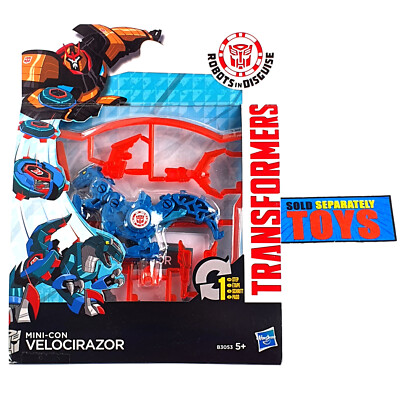 Transformers VELOCIRAZOR Mini Con figure Robots in Disguise NEW sealed blue 2014