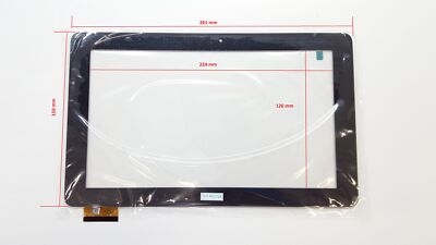 Schwarz Touchscreen Digitizer Glas kompatibel für MULTIPAD WIZE PMT3111 3G 3111