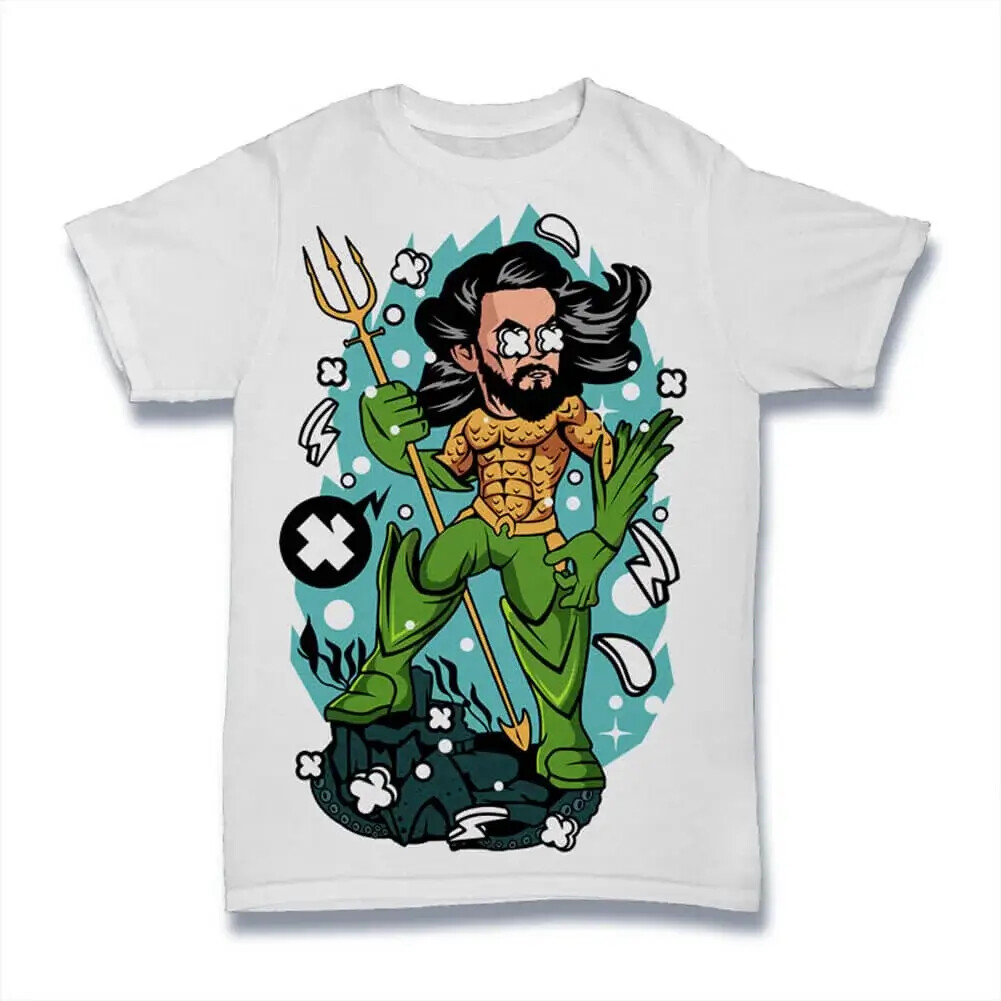 Camiseta Estampada para Hombre Líder Del Reino Submarino - Superhéroe – Leader