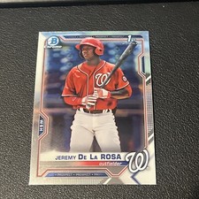2021 Bowman - Chrome Prospects #BCP-25 Jeremy De La Rosa (RC)