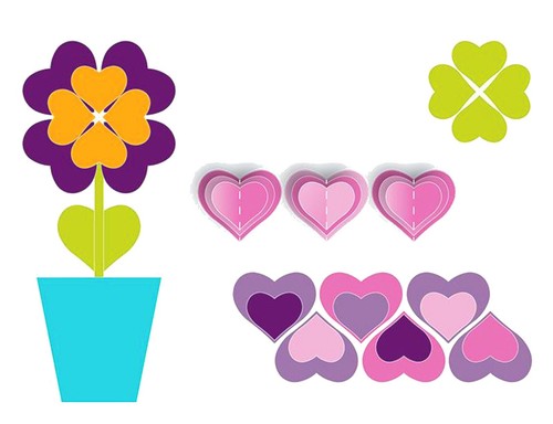 New Retired Sizzix Bigz Hearts die #656334 Retail $22.99 cuts fabric! - Picture 3 of 5