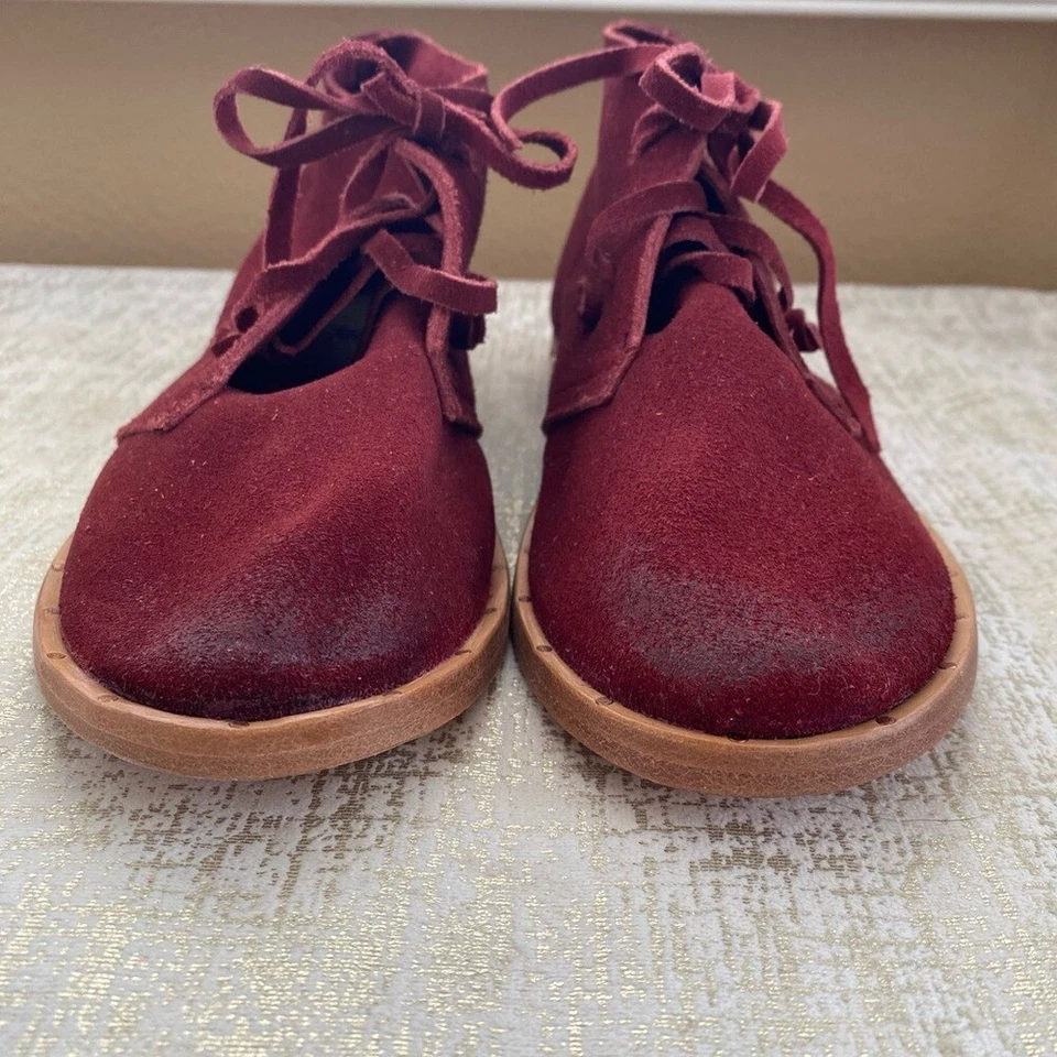 Botas Beek Two Birds Bunting Chukka Hechas a Mano Borgoña Talla 7.5 ¡USADAS EN EXCELENTE ESTADO! Foto 4 de 4