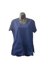 Grey's Anatomy by Barco Active Blue Professional Wear Scrub Top Size Medium