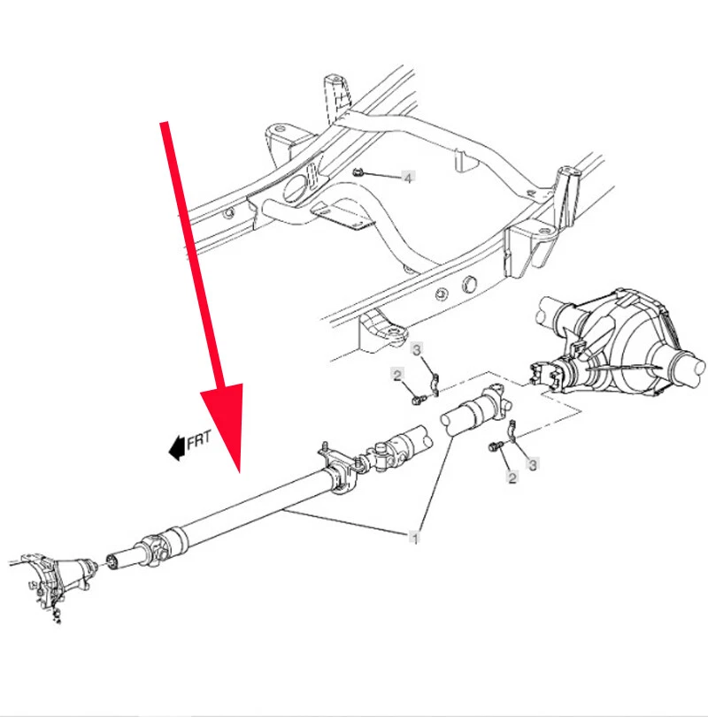 84005297 Front Drive Shaft OEM 2011-19 Chevrolet Silverado 2500HD Sierra 2500HD - Image 3 of 4