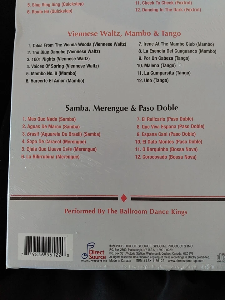 Ballroom Dancing 4 CD SET LONG BOX Brand New Sealed SWING FOXTROT MERENGUE MORE - Image 4 of 4