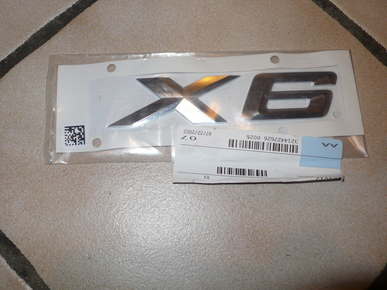 Original NEW BMW X-6 Emblem BADGE Part # 51147436116 | eBay