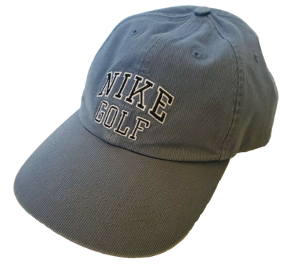Nike Golf Corduroy Blue Baseball Cap Hat, 22