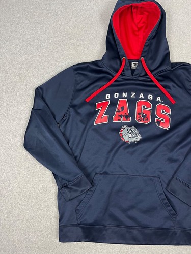 Gonzaga University Hoodie Mens XL Blue Bulldog Pullover Stadium Athletics Zags - Picture 3 of 10