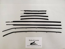 New 1958-1960 Thunderbird Convertible Window Felt Beltline Weatherstrip Set- 8pc