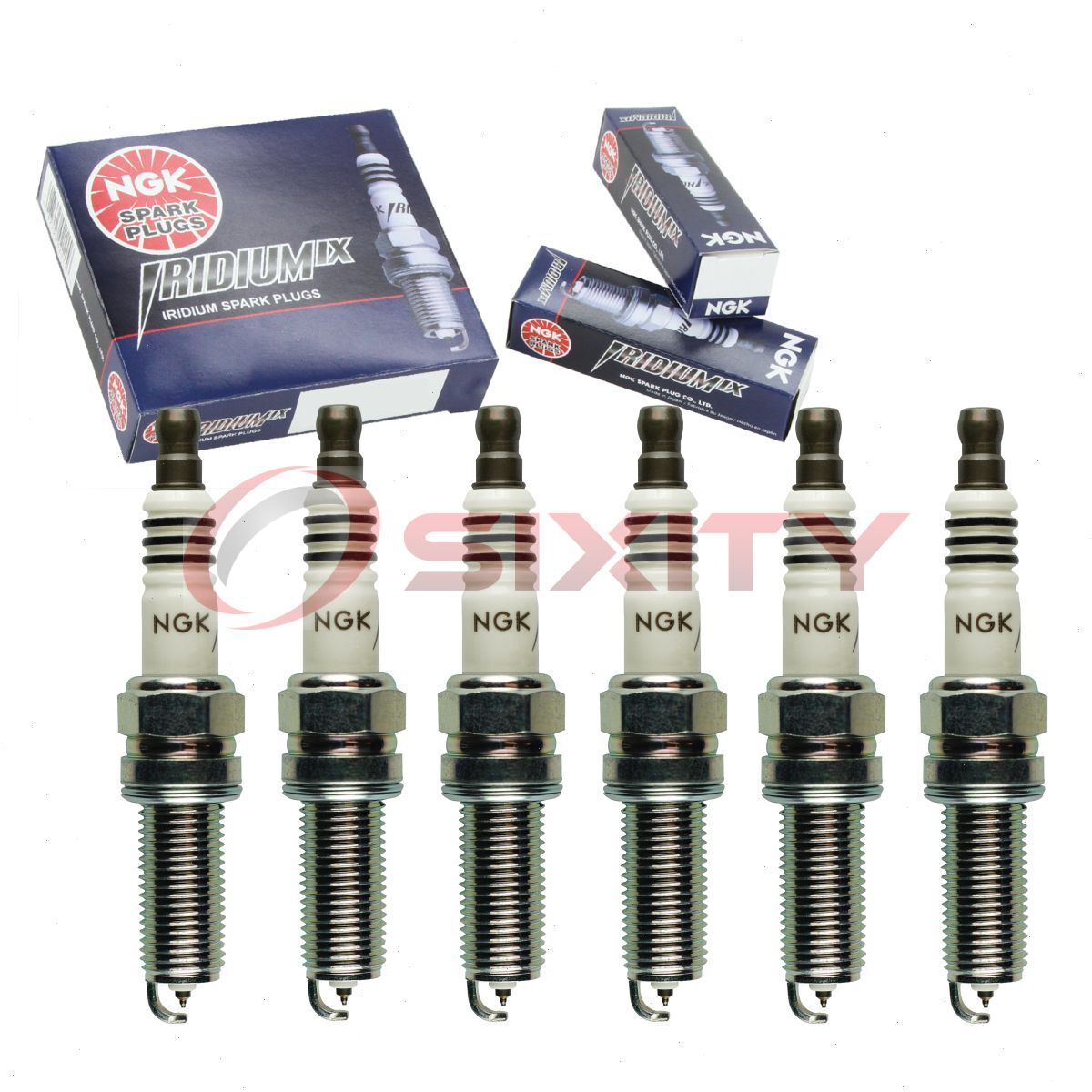 6 pcs NGK Iridium IX Spark Plugs for 2008-2012 Mercedes-Benz C300 3.0L V6 - fq