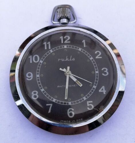 RUHLA - rare vintage DDR - GDR Taschenuhr - vintage Germany pocket watch - Picture 1 of 5