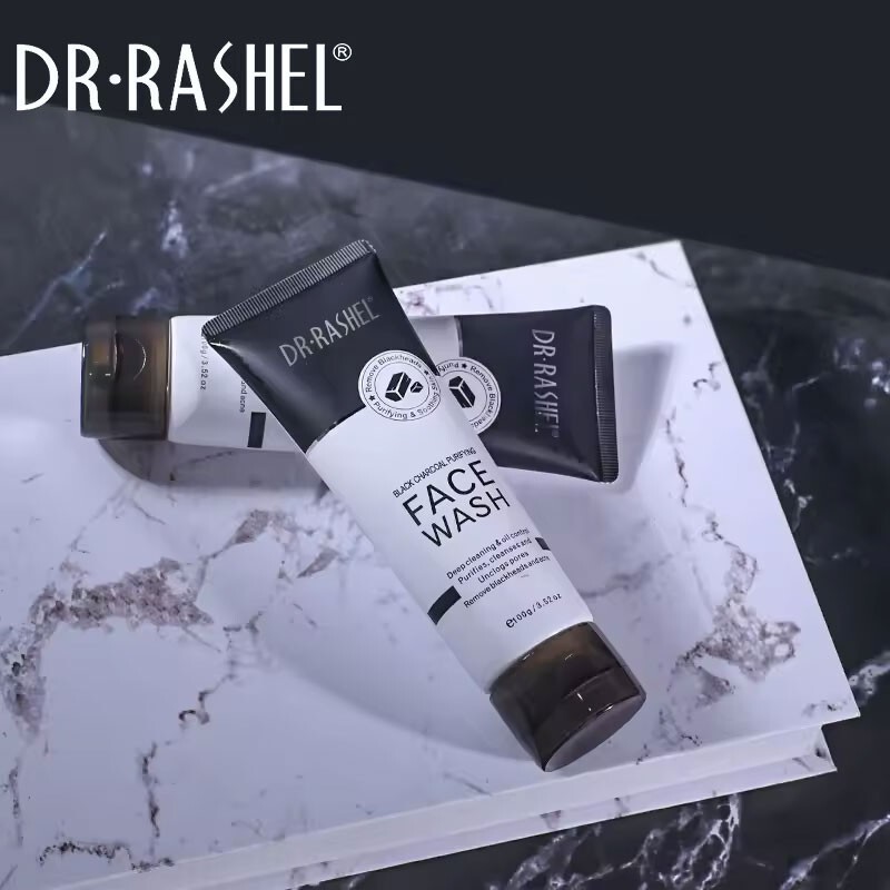 Dr. Rashel Black Charcoal Purifying Face Wash - 100g/3.52 oz