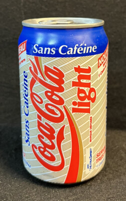 Coca Cola Light Can Full 1991 France Sans Cafeine Unopened | eBay