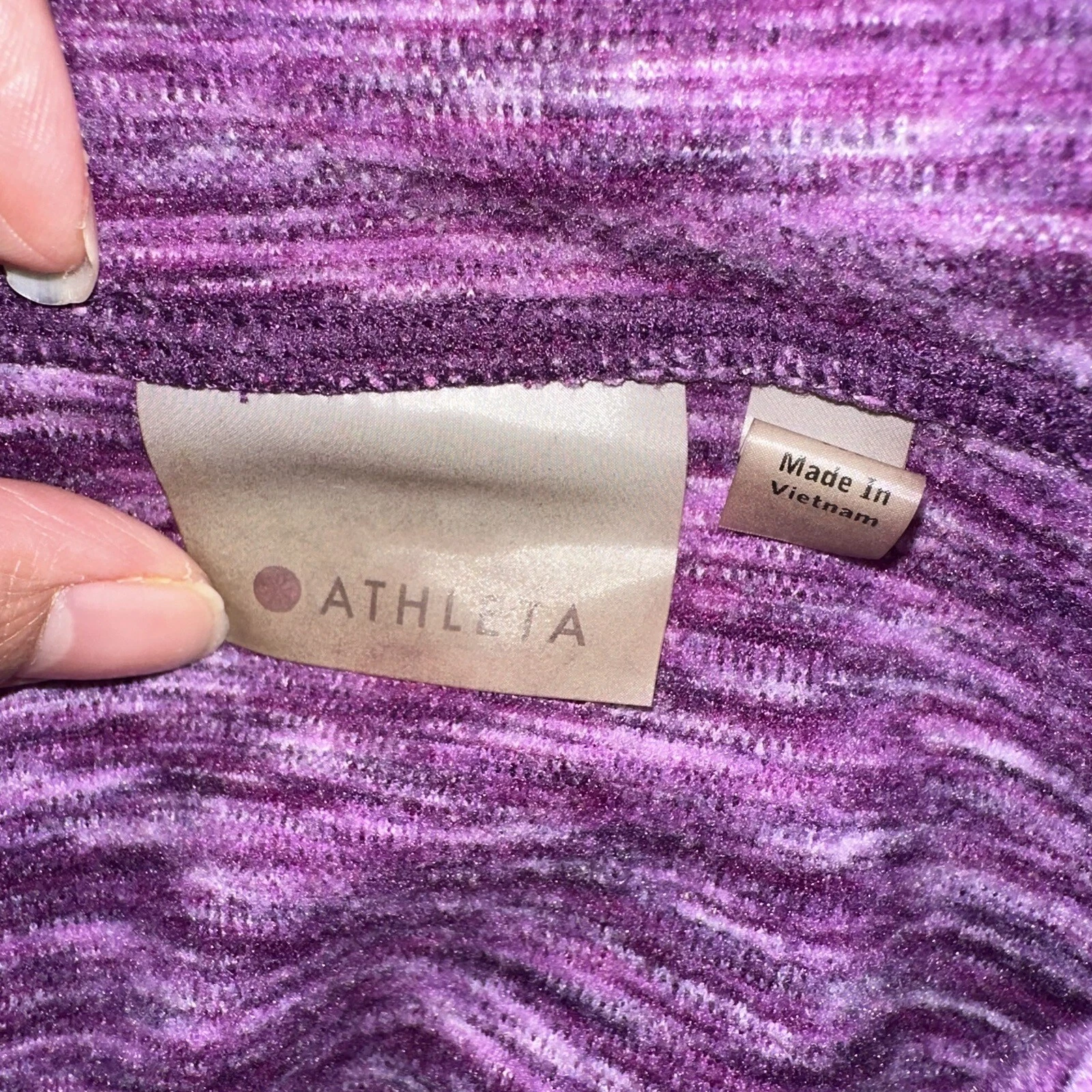 athleta spacedye coastal button funnel neck fleece sweater