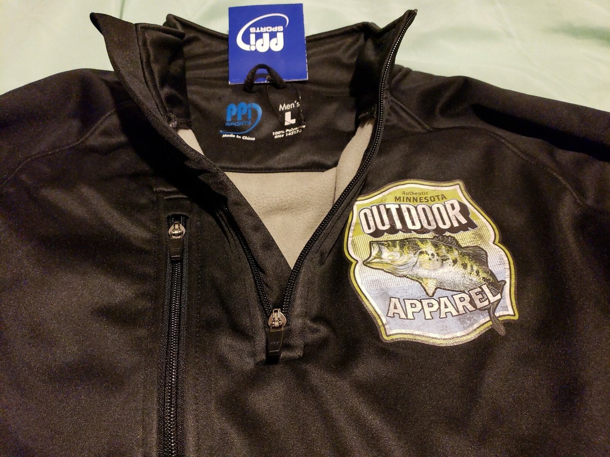 PPI SPORTS Minnesota Outdoor Apparel 3/4 zip Soft Shell Jacket SZ