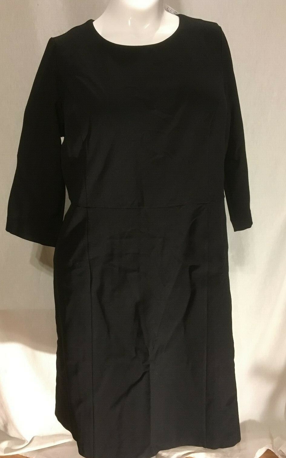 NEW CHRISTOPHER&BANKS BLACK PLUS SIZE 18 20W 24W PONTE KNIT PRINCESS ...