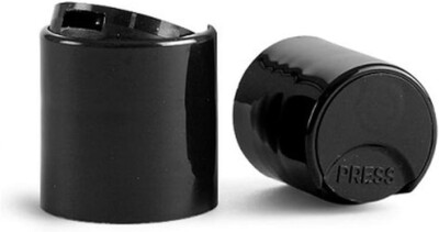 Black Disc Caps 24/410 Dispensing Press Cap Bottle Closure 24-410
