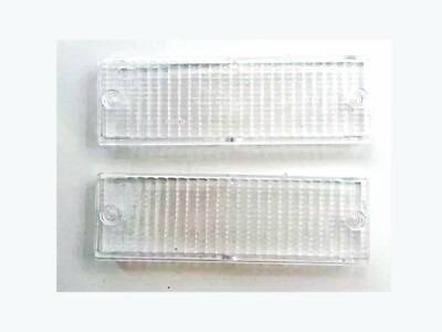 BMW E30 Late Model Clear white Turn Signal Blinker Lens Pair 63131386011
