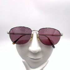 Vintage Fundamental Antique Silver Metal Oval Sunglasses FRAMES ONLY