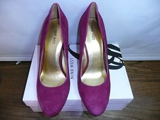 Nine West Women's Gramercy Dress Pump,Red Suede,10 M US