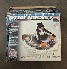 Brand New Open Box Star Rocket 48" Inflatable Snow Tube 1 Person Sledding