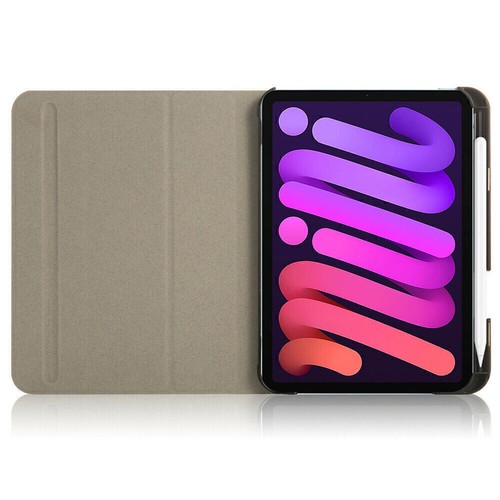 Leather Smart Cover Case Rotating Kickstsnd Flip Stand For iPad mini 6 8.3"2021 - Picture 7 of 16