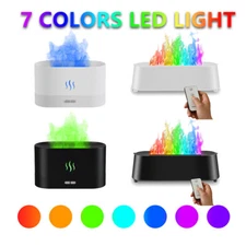 Aroma Humidifier Essential Oil Diffuser 3D Volcano Flame Mist Air For Home Decor