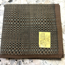 MAN HANKY GEOMETRICS BROWN JAPAN CLASSIC VTG COTTON POCKET ART SQUARE 17   JP5