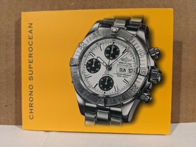 BREITLING WATCH MANUAL CHRONO SUPEROCEAN INSTRUCTION BOOK GUIDE BOOKLET SWISS