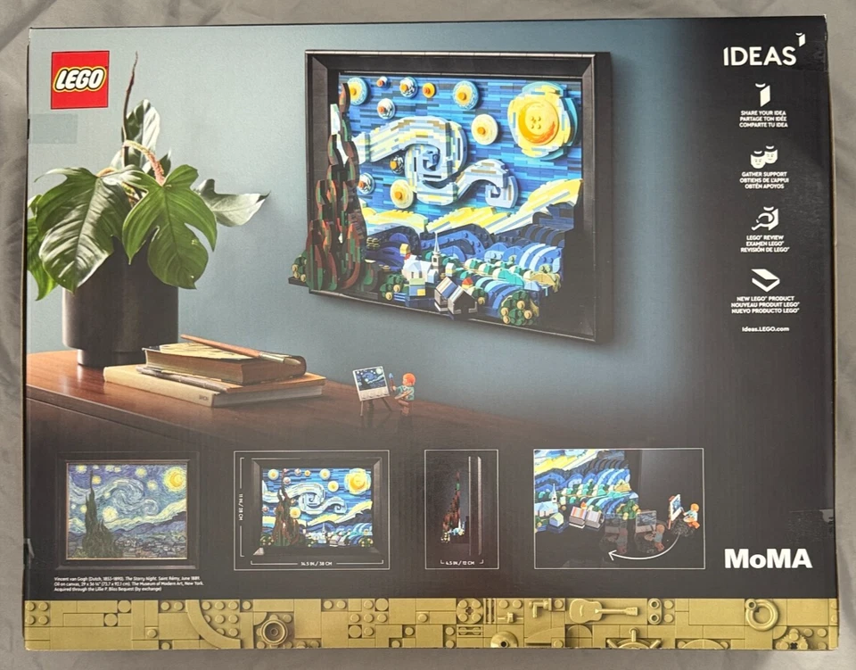 Lego Ideas Vincent Van Gogh The Starry Night Set #041 MoMA - NEW SEALED IN BOX - Image 2 of 4