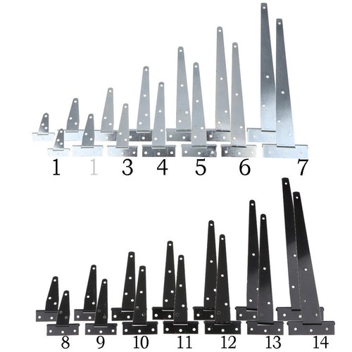 1 Pair T Hinge Heavy Duty Iron Shed Door Hinges Door Barn Boat